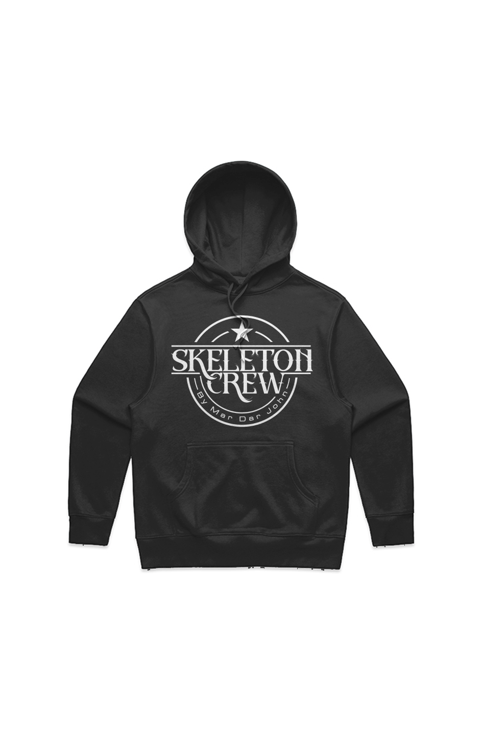 MENS HEAVY HOOD WHITE LOGO