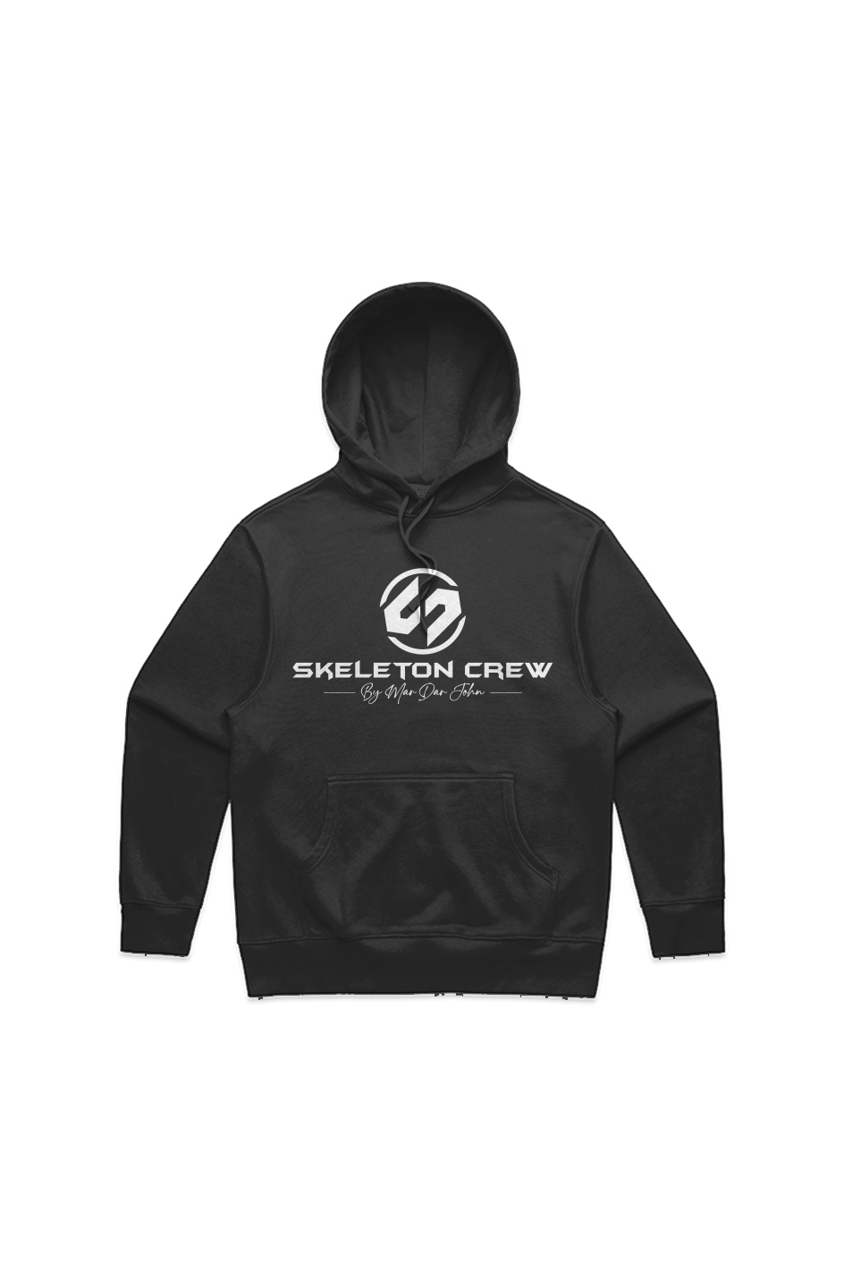 MENS HEAVY HOOD WHITE ALTERNATE LOGO