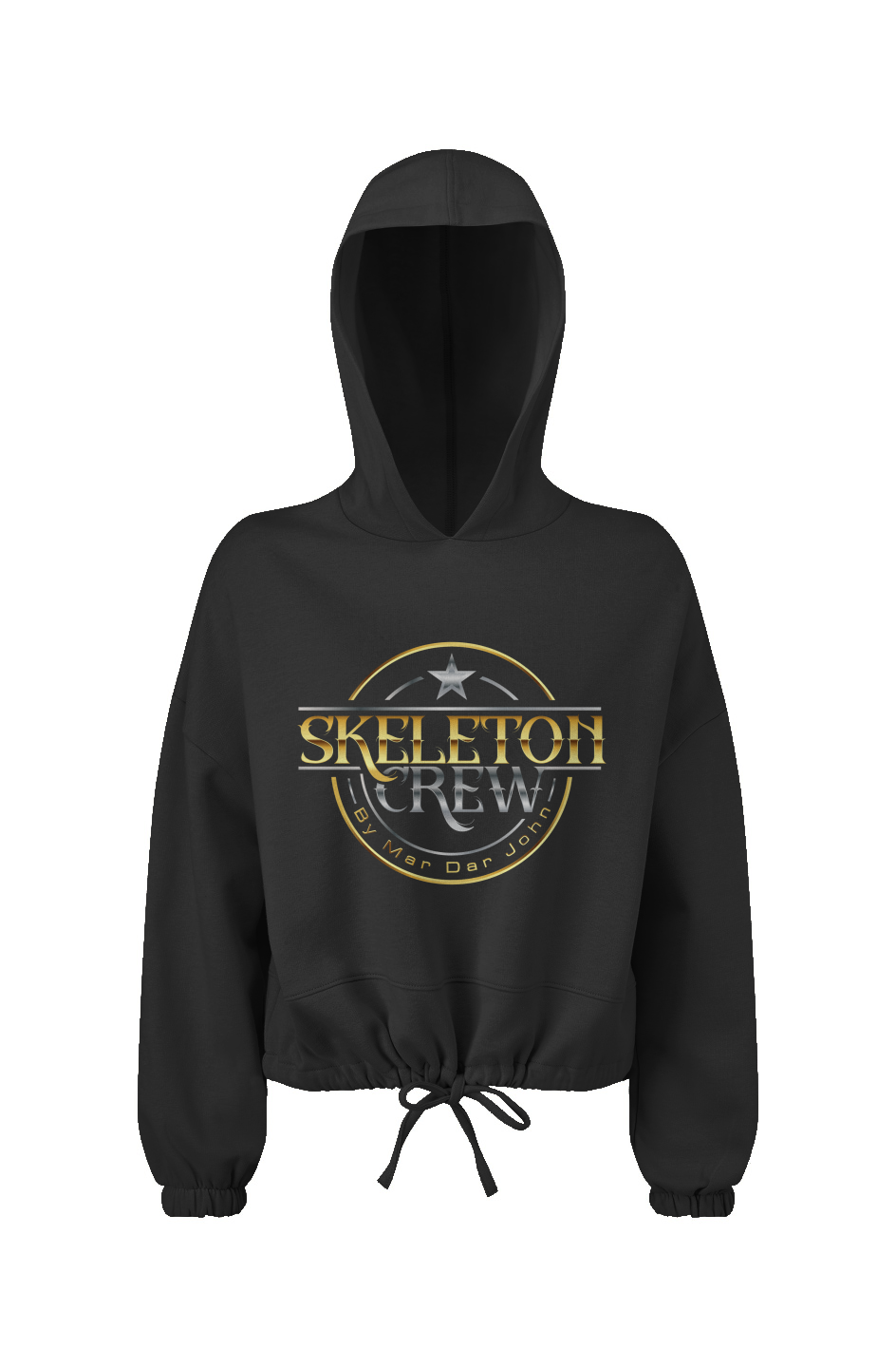 Ladies' Cropped Oversize Hooded Sweatshirt 